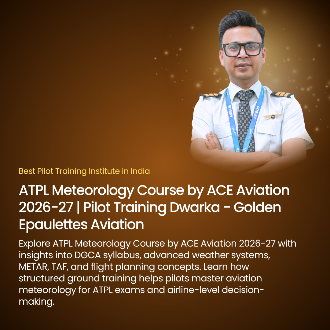 ATPL Meteorology Course by ACE Aviation 2026-27 | Pilot Training Dwarka - Golden Epaulettes Aviation